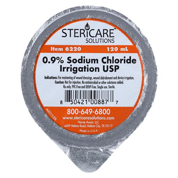 Orion Irrigation Solution Sodium Chloride 0.9% 120mL Cup Containe...