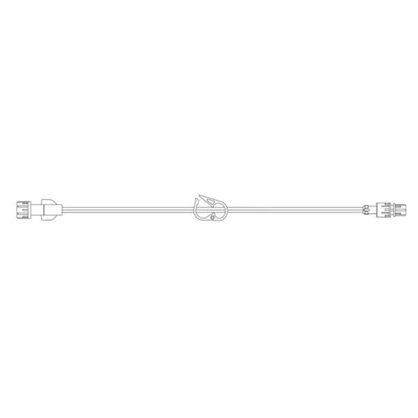 MaxGuard IV Extension Set 7-1/2" Spin Male Luer Lock 50/Ca
