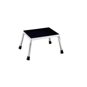 Model 1250 Step Stool Chrome 4 Leg/Non Slip Rubber Mat Each
