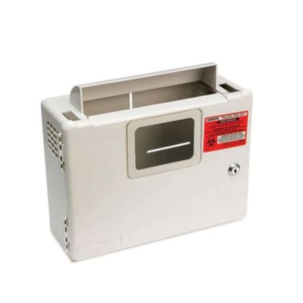 Sharps Container 5qt 13x5x11.5" Locking ABS Plastic For Disposal Ea