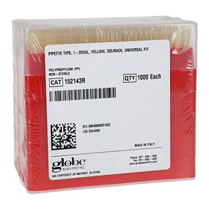 Pipette Tip 1-200uL Non-Graduated Universal Non-Sterile Disposabl...