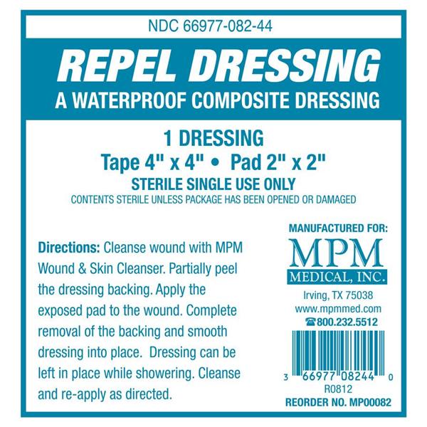 Repel Non-Woven Fabric Composite Dressing 2x2" Square Non-Adheren...