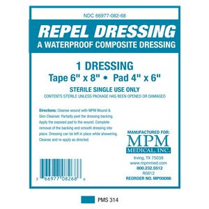 Repel Composite Composite Dressing 6x8" Sterile Non-Adherent Adhe...