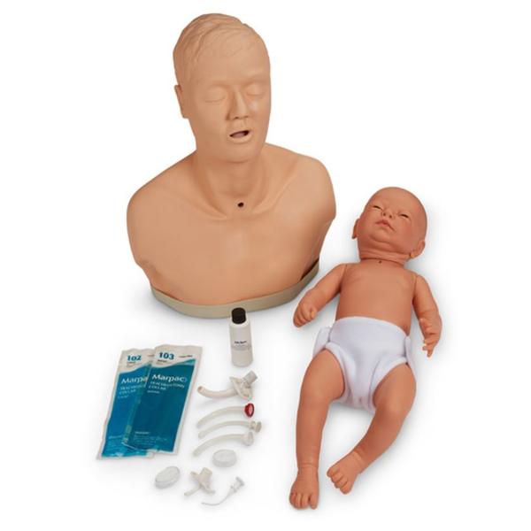 Life/form Training Simulator Set Adult/Infant With Tube/Hard Carr...