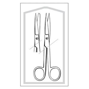 Econo Operating Scissors Straight 5-1/2" Stainless Steel Sterile Dsp 50/Bx