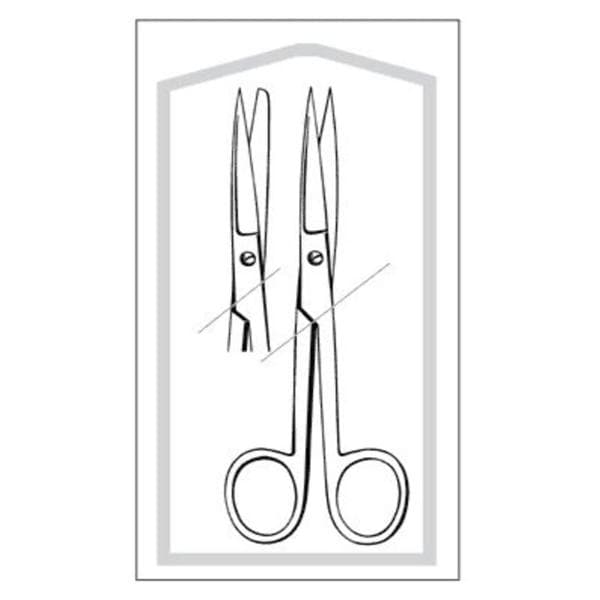 Econo Operating Scissors Straight 5-1/2" Stainless Steel Sterile Dsp 50/Bx