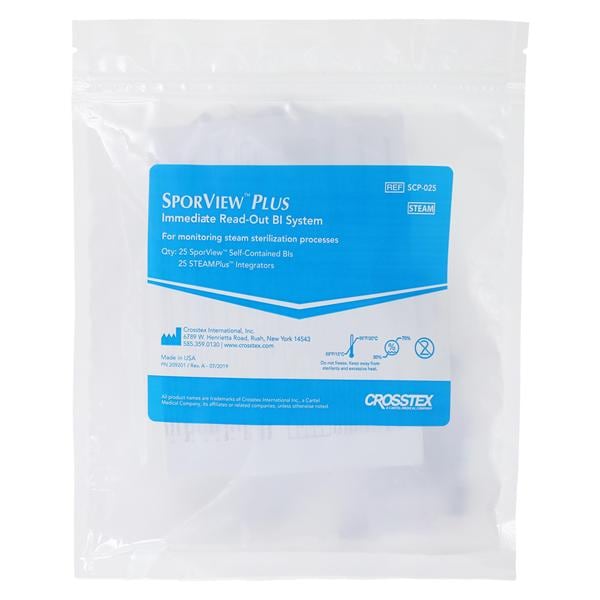Sporview Plus Biological In Office Monitor Steam 25/Bag