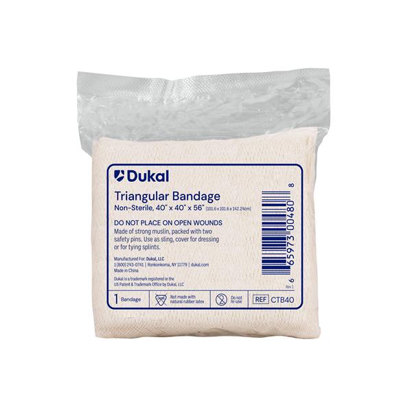 Triangle Bandage 100% Woven Cotton 40x40x56" White Non-Sterile Ea, 240 EA/CA