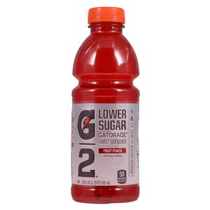 Gatorade G2 Sports Beverage Fruit Punch 20oz Bottle 24/Ca
