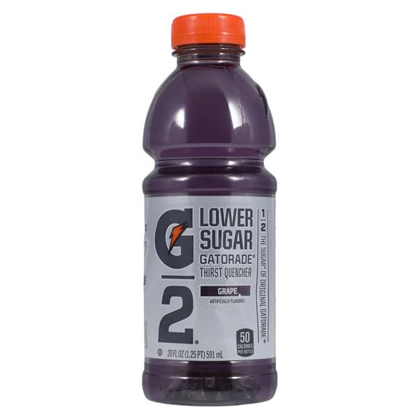 Gatorade G2 Sports Beverage Grape 20oz Bottle 24/Ca