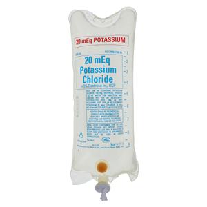 Potassium Chloride Injection Preservative Free Bag 1000mL 12/Pack...