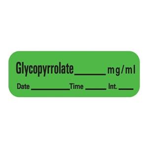 Label Glycopyrrolate 1.5x.5 Green 600/Rl 600/Rl