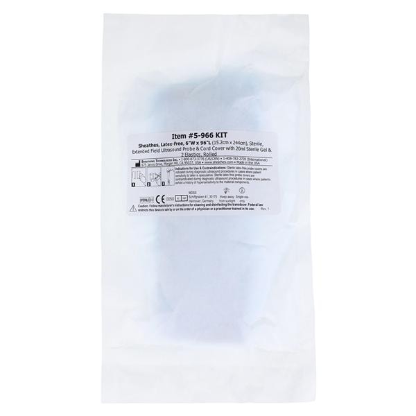 Ultrasound Probe Cover 6 in x 96 in 30/Ca
