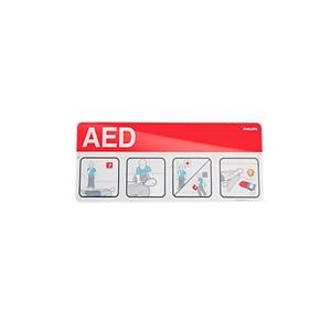Philips AED Awareness Placecard New Laminate 10-1/4x4-1/2" Ea