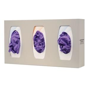 Quartz ABS Plastic Glove Box Holder Triple