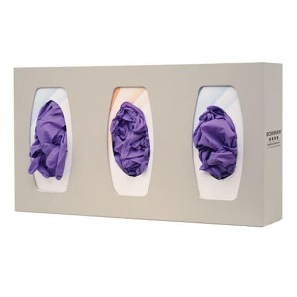 Quartz ABS Plastic Glove Box Holder Triple