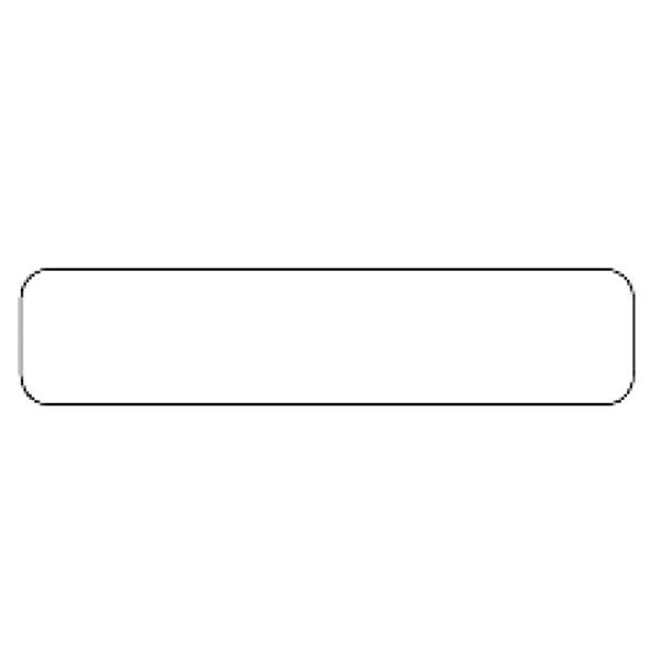 Label Syringe Blank White 1.5" x 5/16" 1000/Rl 1000/Rl