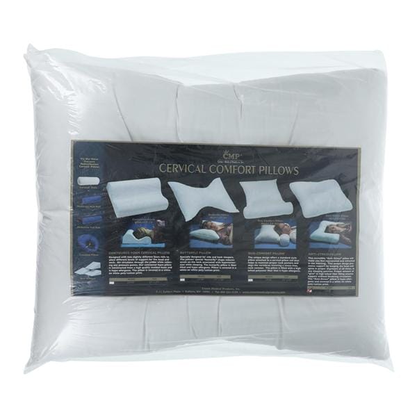Anti Stress Pillow Reusable 23 in x 17 in Cotton / Polyester Whit...