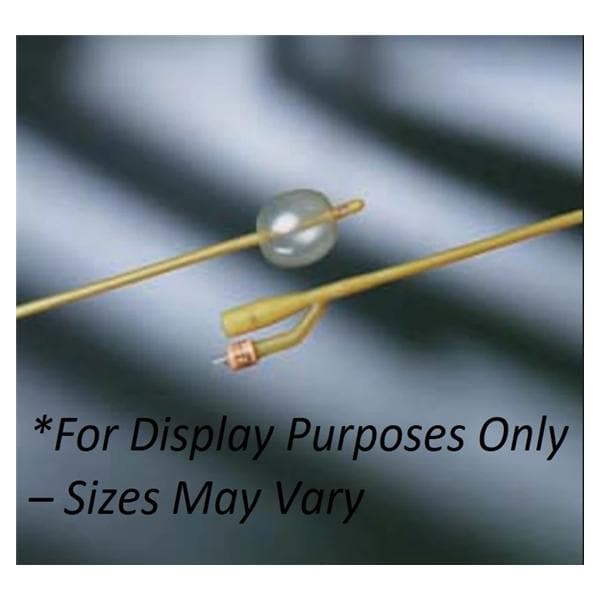 Lubricath 2-Way Foley Catheter Medium Coude Olive Tip Silicone 12...