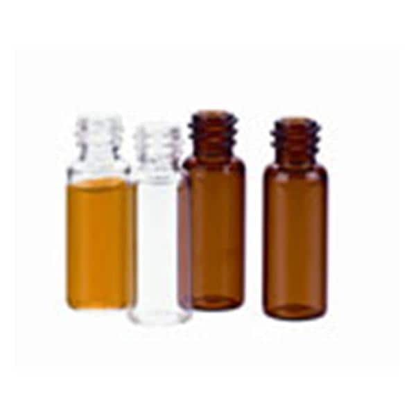 Sample Vial Glass Screw Cap Amber 2mL 100/Box