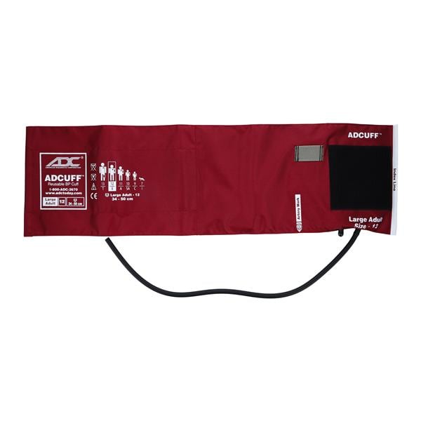 Adcuff Blood Pressure Cuff & Bladder Size 12 Burgundy Not Made Wi...