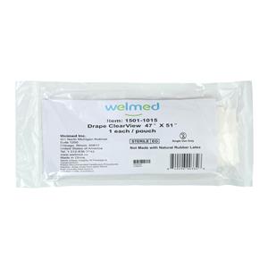 Clearview 47x51" Sterile Surgical Drape Fenestrated