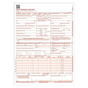 Form CMS Hlth Insurance Claim 2012 NewVrsn 2500/Bx 2500/Bx