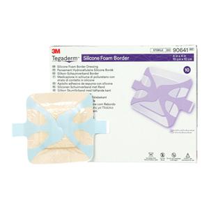 Tegaderm Foam Flour Dressing 4x4" Sterile Not Made With Natural R...