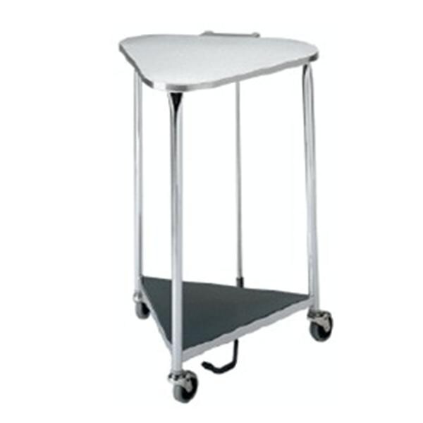 Linen Quiet-Close Lid Triangular Powder Coated Steel Hamper 32x59...