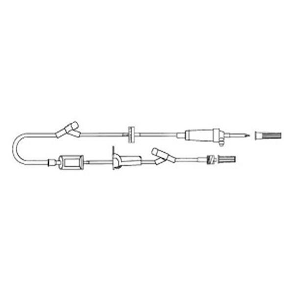 IV Administration Set 2 Y-Injection Sites 105" 20 Drops/mL 22mL 50/Ca