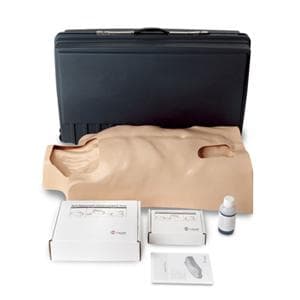 Torso Training Manikin Light Skin Male Adult With Veins/Pulse Bul...