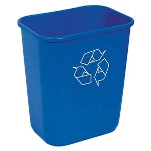 Highmark Brand Recycling Bin 3.25 Gallons Blue Each