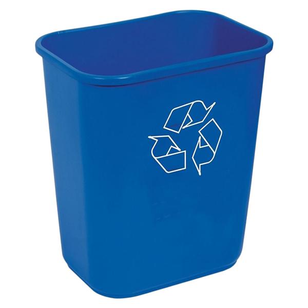Highmark Brand Recycling Bin 3.25 Gallons Blue Each