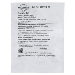 MPS IV Extension Set T-Injection Site Priming Volume 0.45mL 12" M...
