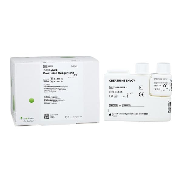 Envoy 500 Creatinine Test Kit R1:8x27.5/R2:8x9.1mL 784 Count Each