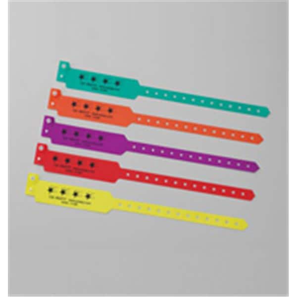 Fall Precaution Bracelet Polyester Snap Closure Yellow 11 in 50/B...
