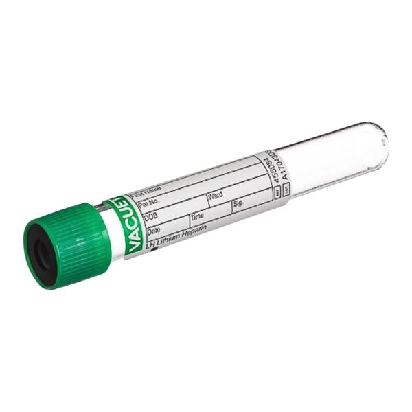 Vacuette Venous Blood Collection Tube Green/Black 9mL Disposable...