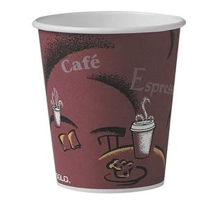 SOLO Hot Drinking Cup Disposable Maroon Plastic 10 oz 300/Package