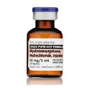 Hydromorphone HCl Injection 10mg/mL SDV 5mL 10/Package