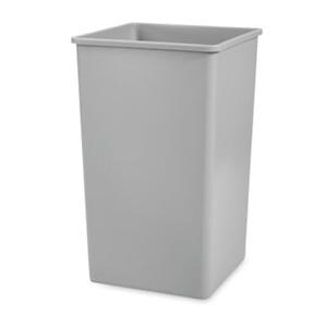 Can Trash Untouchable Resin No Lid Gray 4/Ca