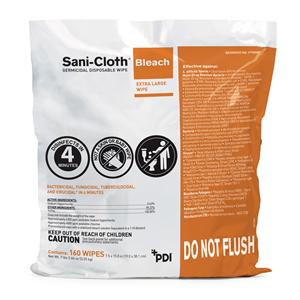 Wipes Surface Wipe Sani-Cloth Bleach X-Large 7.5 in x 15 in Pail...