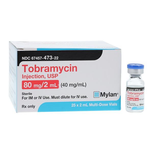 Tobramycin Sulfate Injection 40mg/mL MDV 2mL 25/Package