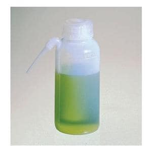 Nalgene Unitary Wash Bottle LDPE Screw Cap Clear 250mL With One-P...