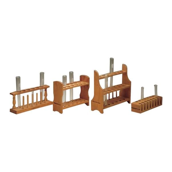 Fisherbrand Test Tube Rack Wood 9-1/4x3.56x2-1/4" 24mm 6 Place Br...