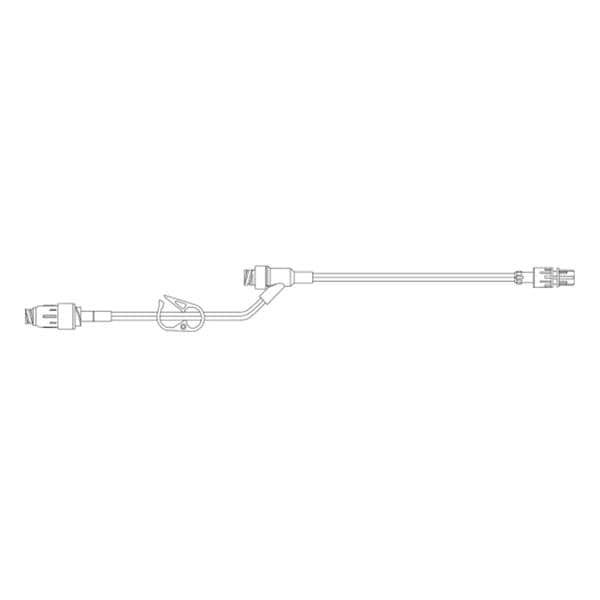 MaxPlus IV Extension Set Needleless NAC Y-Site: 4" Priming Volume...