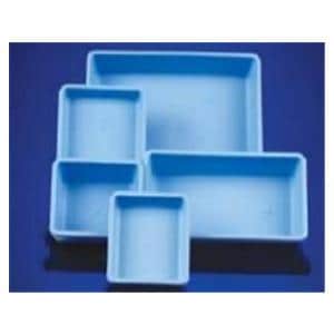 DeRoyal Large Shallow Tray 5-1/2 x 9-3/4 x 1" Blue Plastic 300/Ca