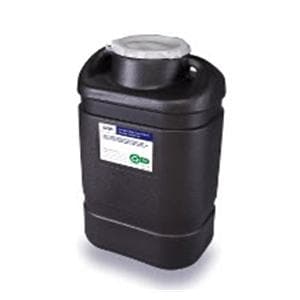 RCRA Hazardous Waste Container 5gal Black 10.5x18x18" Hinged Lid...