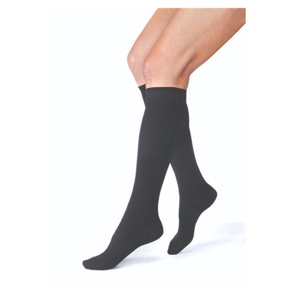 Relief Compression Socks Knee High Closed Toe Medium Black