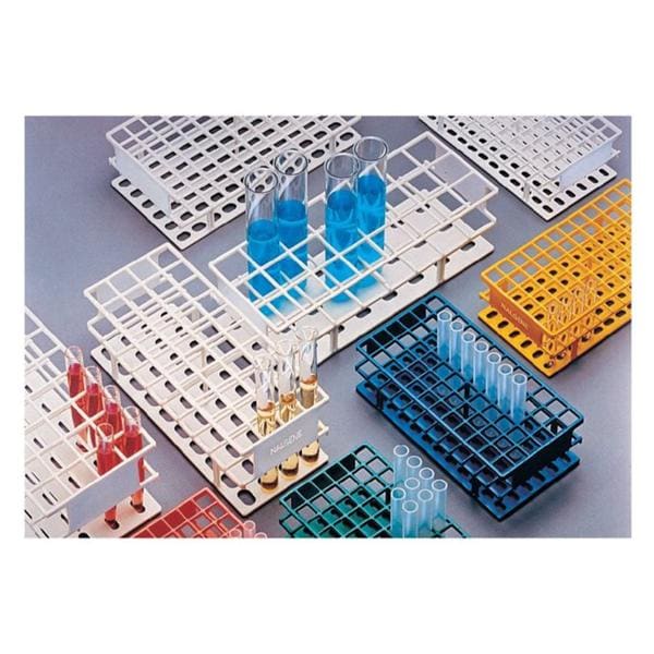 Nalgene Unwire Test Tube Rack Acetal Plastic 16mm 72 Place Red Re...