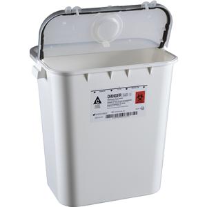Sentinel Sharps Container 8gal Yellow 16-1/2x11-13/16x15-7/8" Pla...